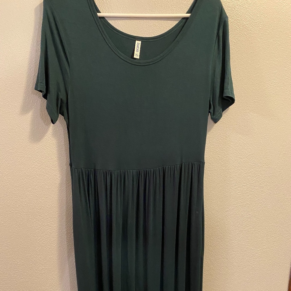 Hunter Green Maxi Dress